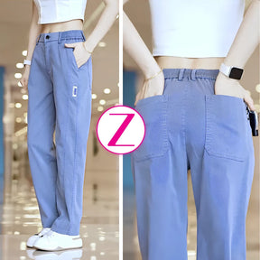 [Pague 2, Leve 5] Calça Feminina Aurora em Malha de Seda Gelo e Poliéster (Sua Nova Peça Favorita!)