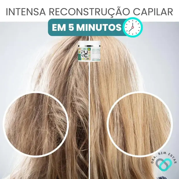 Hair Mask Pure® - Tratamento Capilar Intensivo (QUEIMA DE ESTOQUE 🔥)
