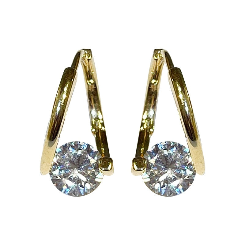 Argola Dourada Ponto de Luz